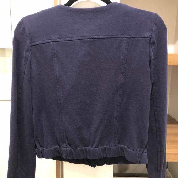 LOFT XS blue sweater jacket - Picture 2 of 4